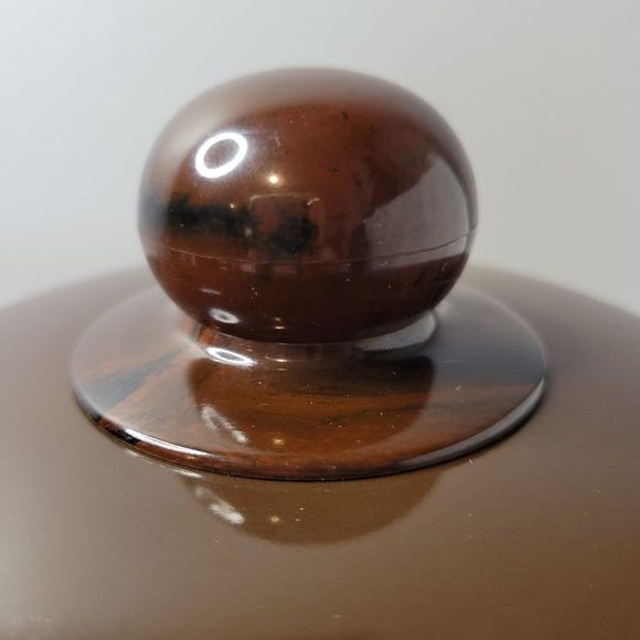 Vintage SankoWare Enamel Sauce Pan Pot with Lid - Picture 5 of 6